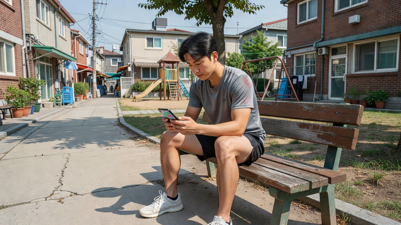 러닝 앱 추천 목차를 보여주는 초보 러닝 장면